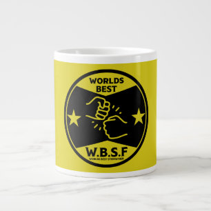 WORLDS BEST STEPFATHER LARGE COFFEE MUG