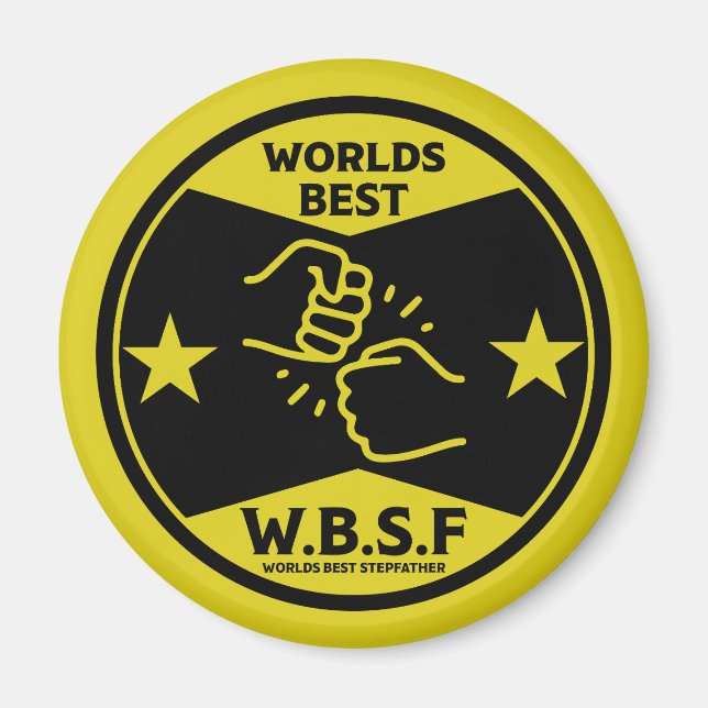 WORLDS BEST STEPFATHER MAGNET (Front)