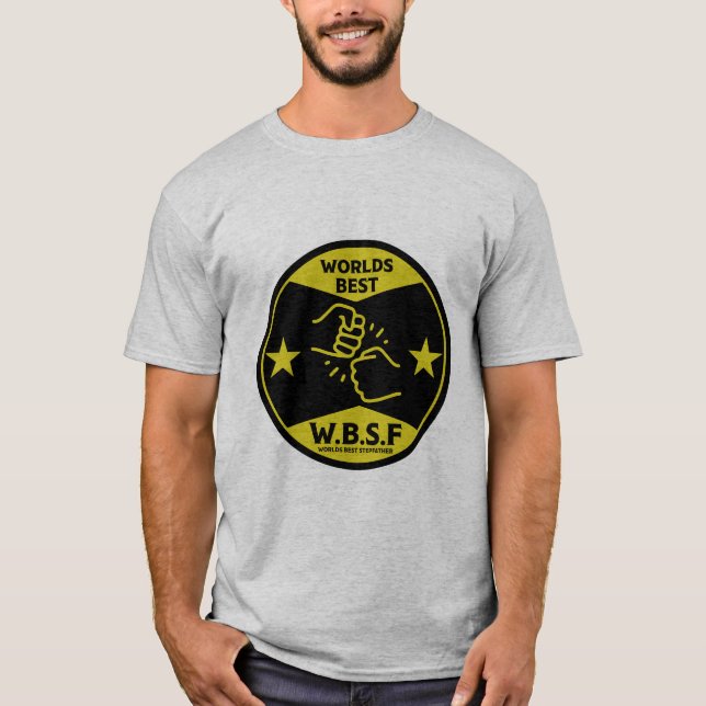 WORLDS BEST STEPFATHER T-Shirt (Front)