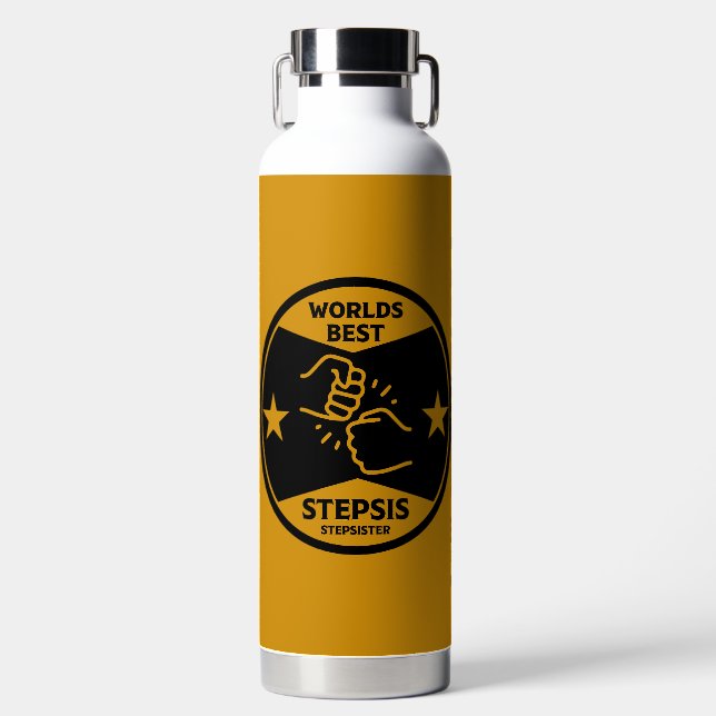 Worlds Best Stepsister Water Bottle (Front)