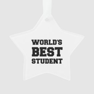 WORLD'S BEST STUDENT ORNAMENT