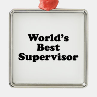 World's Best Supervisor Metal Tree Decoration