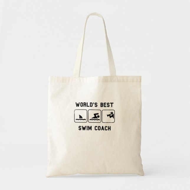 World's Best Swim Coach Tote Bag (Front)