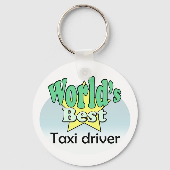 World's Best Taxi Driver Key Ring (Front)