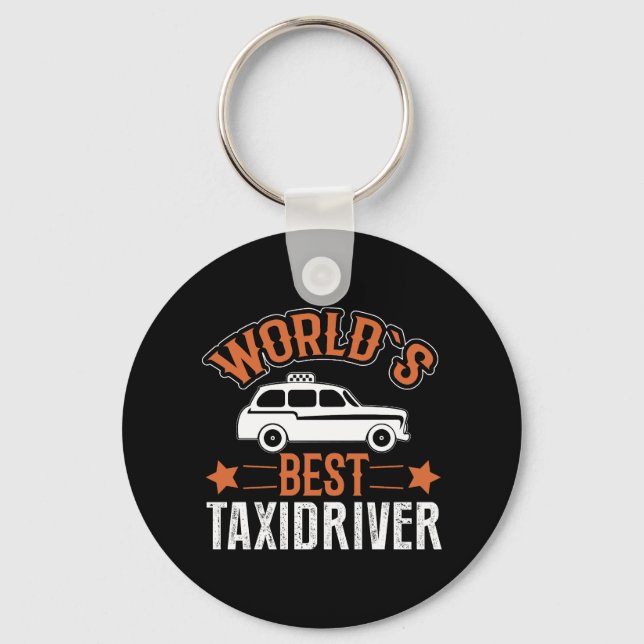 World's Best Taxi Driver Key Ring (Front)