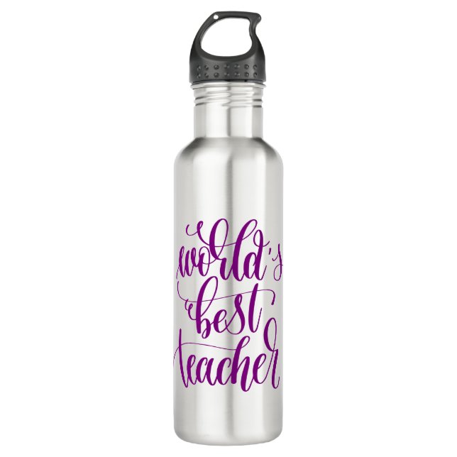 World's Best Teacher 710 Ml Water Bottle (Front)