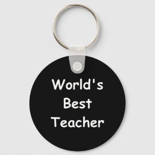 World's Best Teacher Chalkboard Design For Men Wom Key Ring