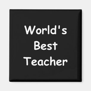 World's Best Teacher Chalkboard Design For Men Wom Magnet