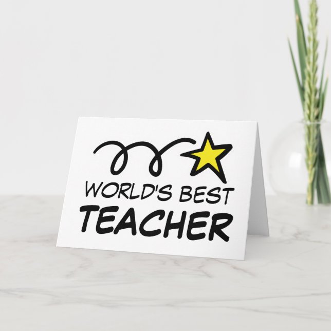World's Best teacher / coach - Greeting Card (Front)