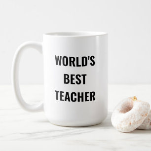 World's Best Teacher coffee mug