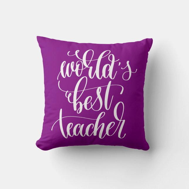 World's Best Teacher Cushion (Front)