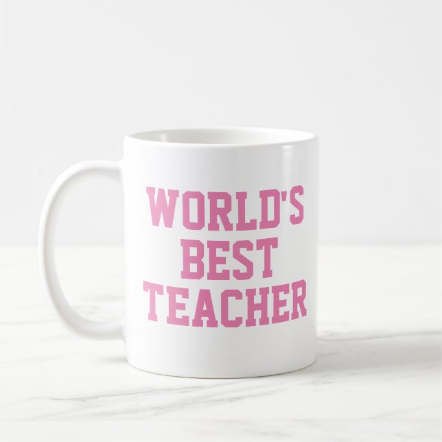 World's Best Teacher Gift Mug (Left)