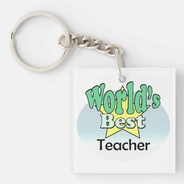 World's best Teacher Key Ring (Front)