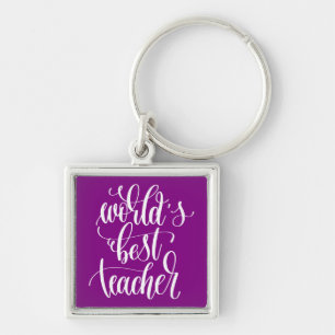 World's Best Teacher Key Ring