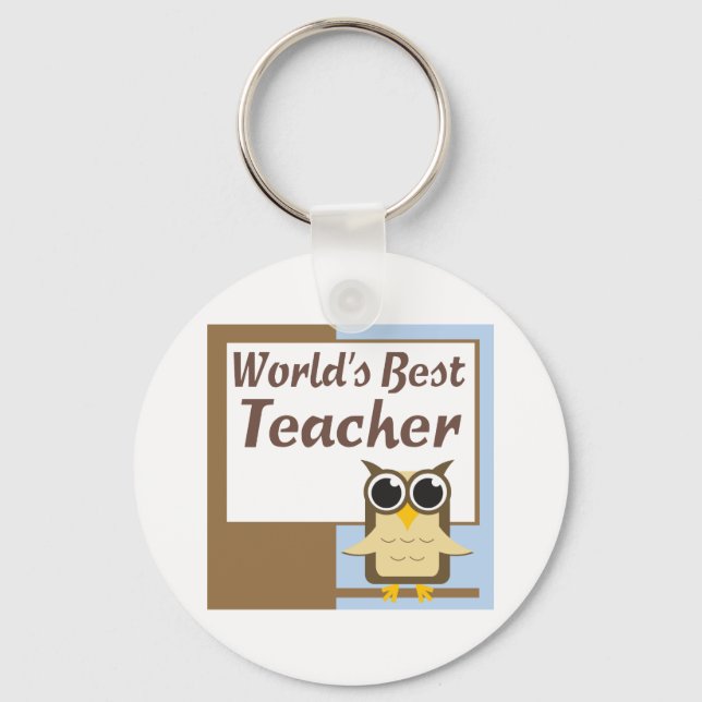 Worlds Best Teacher Key Ring (Front)