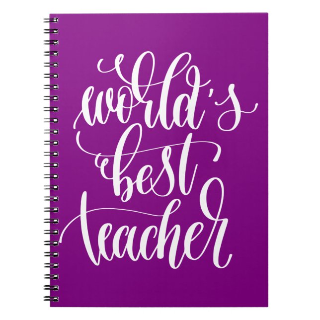 World's Best Teacher Notebook (Front)