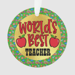 World's Best Teacher Ornament