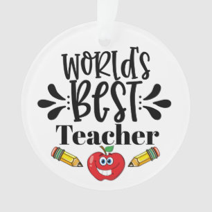 World's Best Teacher Ornament