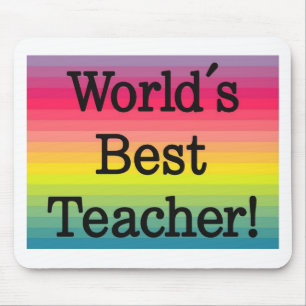 World's Best Teacher - Teacher gift Mouse Mat