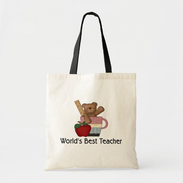 World's Best Teacher Tote Bag (Front)