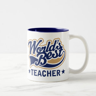Worlds Best Teacher Two-Tone Coffee Mug