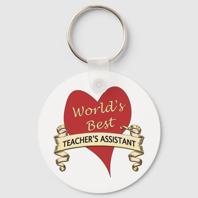 World's Best Teacher's Assistant Key Ring (Front)