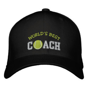 World's Best Tennis Coach Embroidered Hat