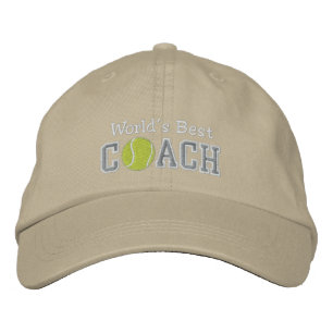 World's Best Tennis Coach Embroidered Hat