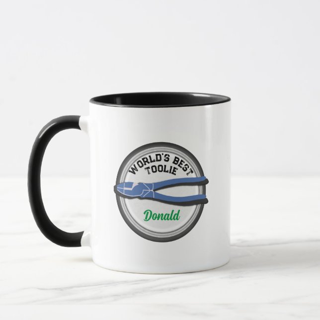 World's Best Toolie Electrician Mug (Left)