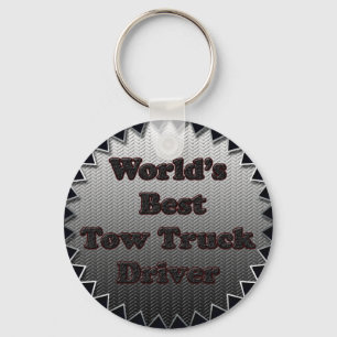 World's Best Tow Truck Driver Key Ring