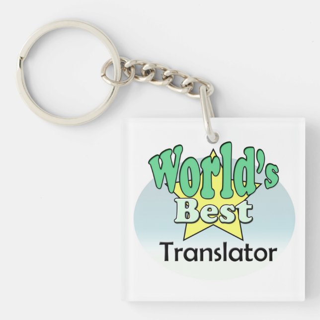 World's best Translator Key Ring (Front)
