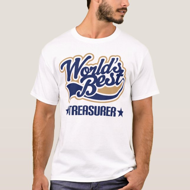 Worlds Best Treasurer T-Shirt (Front)