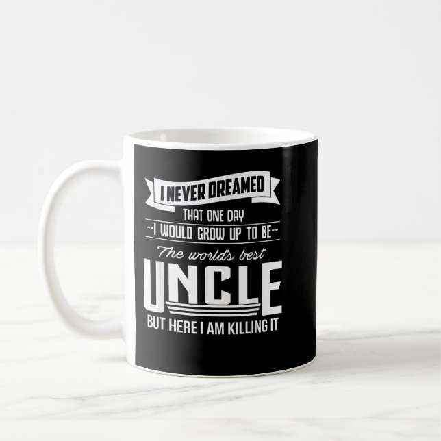 World's Best Uncle - Gift For Uncle & Brother Coffee Mug (Left)