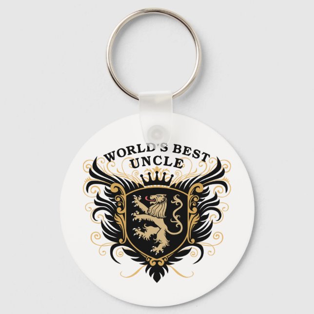 World's Best Uncle Key Ring (Front)