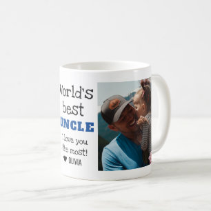 World's Best Uncle Love You The Most 2 Photo    Coffee Mug