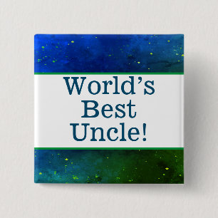 World's best uncle pin