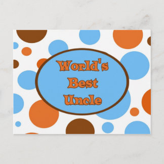 World's Best Uncle Postcard