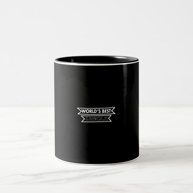 world's best uncle Two-Tone coffee mug (Center)