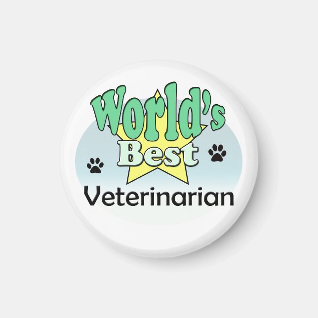 World's Best Veterinarian Magnet (Front)
