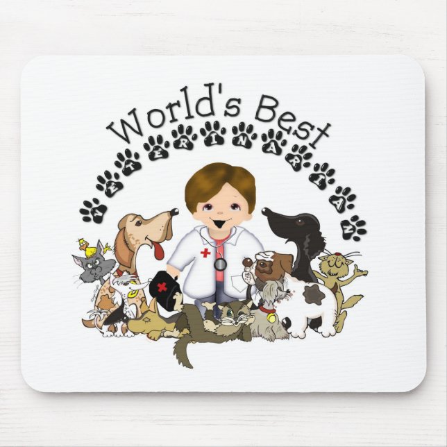 World's Best Veterinarian Mousepad (Front)