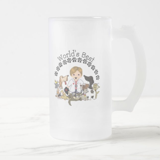 World's Best Veterinarian Mug - Male Blonde Hair (Right)