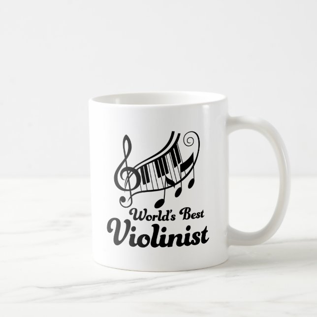 Worlds Best Violin Player or Violinist Coffee Mug (Right)