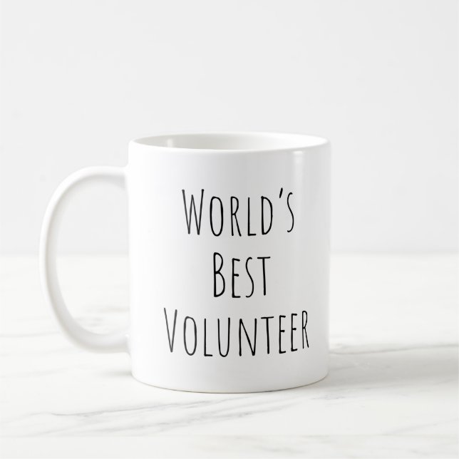 World's Best Volunteer Coffee Mug (Left)
