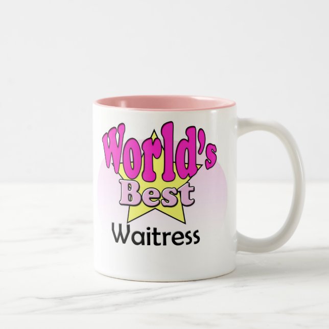 World's Best Waitress Two-Tone Coffee Mug (Right)