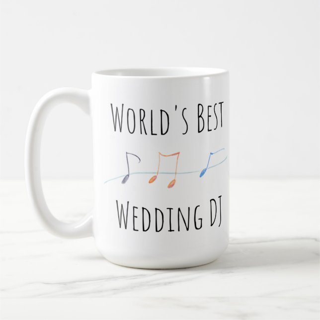 World's Best Wedding DJ - Thank You Gift Coffee Mu Coffee Mug (Left)