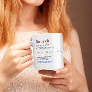 WORLDS BEST WEDDING PLANNER Novelty Search Result Coffee Mug