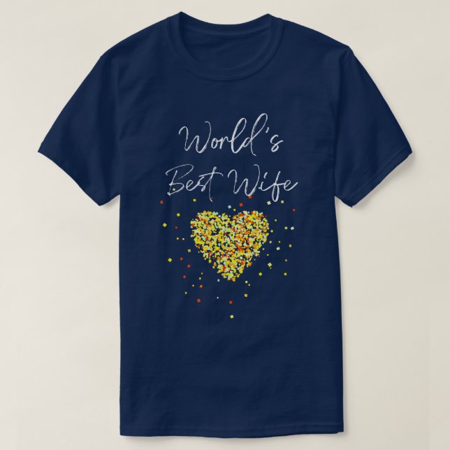 Worlds best Wife Wedding Anniversary 2 T-Shirt (Design Front)