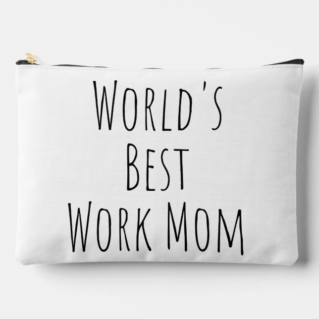 World's Best Work Mum Print Cut Sew Bag (Front)