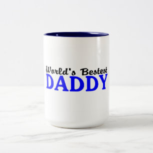 Worlds Bestest Daddy Two-Tone Coffee Mug