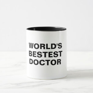 world's bestest doctor medical pun funny mug